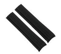 XTVKFWJAB Soft Rubber Watch Band Aquanaut Compatible With Patek Philippe Silicone 5164A 5167A 5168A Folding Buckle Straps(Black no buckle)