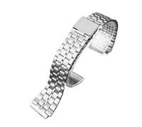 XTVKFWJAB Stainless Steel Watchband Compatible With Casio A158/A159/A168/A169 /B650 /AQ230 /AE500W Classic Small Square Silver Block Metal Straps(5 silver)