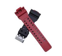 XTVKFWJAB Strap Compatible With Casio G-Shock GA-100/120/110/100/140/700/400 GD-100/110/120 G-8900 GAC-100 Men Sport Silicone Watch Band Bracelet(Black Red)