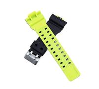 XTVKFWJAB Strap Compatible With Casio G-Shock GA-100/120/110/100/140/700/400 GD-100/110/120 G-8900 GAC-100 Men Sport Silicone Watch Band Bracelet(Black Green)