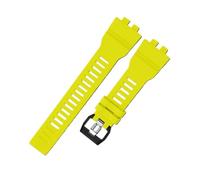 XTVKFWJAB TPU Watchband Compatible With Casio GBD-800/GBA-800 Watch Band Strap Replacement GBD800/GBA800 Wristband Belt Accessories(Yellow)