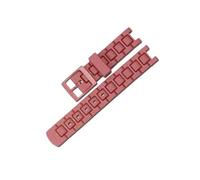 XTVKFWJAB Watch Accessories Resin Band Compatible Compatible With Swatch Kids PU Rubber Strap FlikFlak Sports Waterproofing Belt Buckle(Red)