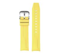 XTVKFWJAB Waterproof Fluororubber FKM Watch Strap Compatible With Tissot 1853 Seastar Series T120 21mm Curved Watch Band(Blue Light Blue)