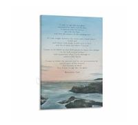 XTVVTODJXT Sea Glass Quote Canvas Print Aging with Grace Inspirational Saying Wall-Art Home Decor Gift Idea(Unframed,08X12inch(20X30cm))