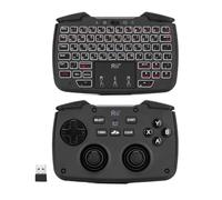 xtwosogrr Rii RK707 2. 4GHz Wireless Game Controller Keyboard Mouse Combo Turbo Function Compatible With PC Raspberry Pi2 Android TV TV Box(Korean keyborad)