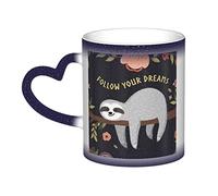 XTXGBT Follow Your Dreams Color Changing Ceramic Coffee Mugs Thermal Ceramic Tea Cups Gifts for Family and