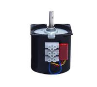 XTXTX Torque geared 220V AC 14W 60KTYZ Slow Speed Permanent Magnet Synchronous Motor 2.5rpm to 110rpm Speed Reducer Motor Forward Reverse generator turner(50rpm)