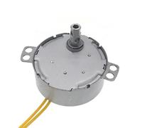 XTXTX Torque geared 220V AC Non-directional TYD49 Synchronous Motor Floor Fan Shaking Head Motor 7x16mm Round Shaft Rotating Exhibition Motor generator turner(33rpm)