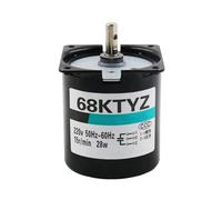 XTXTX Torque geared 28W Low Speed Reversible Gear Motor 110V 220V AC 68KTYZ Permanent Magnetic Synchronism Motor 7mm D Shaft with Hole 50Hz 60Hz generator turner(Only Motor AC 110V 110RPM)