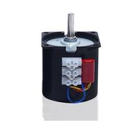 XTXTX Torque geared 60KTYZ Synchronous Gear Motor 14W 220V AC Slow Speed Reducer Permanent Magnet Motor 7mm 8mm Shaft Gear Motor CW CCW generator turner(Center shaft 8mm 15rmp)
