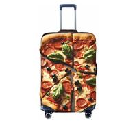 XTYGETY 3D Pizza Pepperoni Print Luggage Cover Suitcase Covers Protector Wrap Fits 18-32 Inch Suitcases Travel Essentials