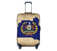 XTYGETY Abstract Kentucky State Flag Map02 Print Luggage Cover Suitcase Covers Protector Wrap Fits 18-32 Inch Suitcases Travel Essentials