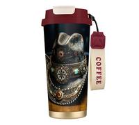 XTYGETY American West Rodeo Hat Print Stainless Steel Travel Mug Insulated Coffee Tumbler Insulated Cup for Hot & Cold Drinks
