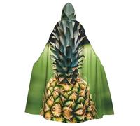XTYGETY Be A Pineapple Print Unisex Cape Halloween Hooded Cloak Robe Grim Reaper Wizard Scary Cosplay Costume