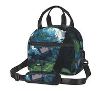 XTYGETY Blue Camo3 Print Reusable Lunch Bag Insulated Lunch Box for Women Men Picnics Work Large Capacity Lunchbox