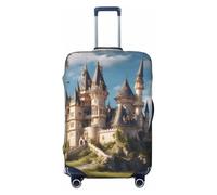 XTYGETY Classical Fairy Tale Castle01 Print Luggage Cover Suitcase Covers Protector Wrap Fits 18-32 Inch Suitcases Travel Essentials