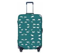 XTYGETY Cute Swans Print Luggage Cover Suitcase Covers Protector Wrap Fits 18-32 Inch Suitcases Travel Essentials
