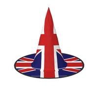 XTYGETY English Flag Print Adults Halloween Costume Accessory Witch Hat Witches Hat For Party Carnivals Role-Playing