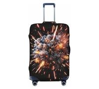 XTYGETY Explosion Firework 3D Print Luggage Cover Suitcase Covers Protector Wrap Fits 18-32 Inch Suitcases Travel Essentials