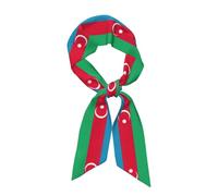 XTYGETY Flag Of Azerbaijan Elegant Women'S Satin Scarf,Bandana,Silk Scarf,Versatile Fashion Accessory Any Occasion