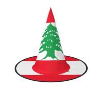XTYGETY Flag Of Lebanon Print Adults Halloween Costume Accessory Witch Hat Witches Hat For Party Carnivals Role-Playing