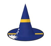 XTYGETY Flag Of Nauru Print Adults Halloween Costume Accessory Witch Hat Witches Hat For Party Carnivals Role-Playing