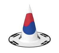XTYGETY Flag Of Republic Of Korea Print Adults Halloween Costume Accessory Witch Hat Witches Hat For Party Carnivals Role-Playing