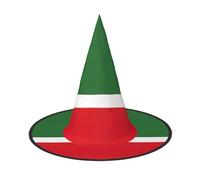 XTYGETY Flag Of The Chechen Republic Print Adults Halloween Costume Accessory Witch Hat Witches Hat For Party Carnivals Role-Playing