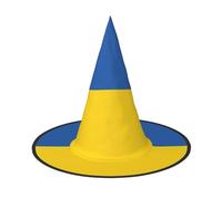 XTYGETY Flag Of Ukraine Print Adults Halloween Costume Accessory Witch Hat Witches Hat For Party Carnivals Role-Playing