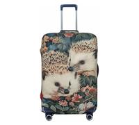 XTYGETY Floral Hedgehogs Print Luggage Cover Suitcase Covers Protector Wrap Fits 18-32 Inch Suitcases Travel Essentials