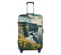 XTYGETY Ireland Outdoors County Clare The Cliffs Print Luggage Cover Suitcase Covers Protector Wrap Fits 18-32 Inch Suitcases Travel Essentials