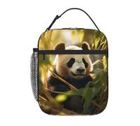 XTYGETY Little Red Panda Print Insulated Lunch Box for Women Men Reusable Tote Lunch Bags Office Work Travel Lunchbox