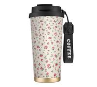 XTYGETY Lovely Sweet Red Cherry Print Stainless Steel Travel Mug Insulated Coffee Tumbler Insulated Cup for Hot & Cold Drinks