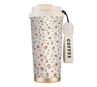 XTYGETY Lovely Sweet Red Cherry Print Stainless Steel Travel Mug Insulated Coffee Tumbler Insulated Cup for Hot & Cold Drinks