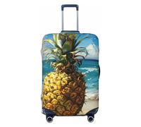 XTYGETY Pineapple by The Sea Print Luggage Cover Suitcase Covers Protector Wrap Fits 18-32 Inch Suitcases Travel Essentials