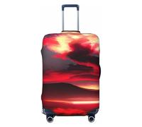 XTYGETY Red Sky at Night Starry Print Luggage Cover Suitcase Covers Protector Wrap Fits 18-32 Inch Suitcases Travel Essentials