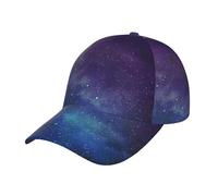 XTYGETY Universe with Stars and Galaxy Interstellar Print Baseball Cap for Men Sun Peak Hat Breathable Personalized Adjustable Trucker Caps Casual Black