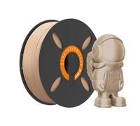 XTZL3D High-Speed PL 3D Printer Filament, 1.75mm Diameter with +/- 0.02mm Precision, Reusable Spool Compatible with Bambu AMS & Most FDM Printers, 2.2LB/Spool (Wood Color, Unicolor)