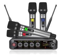 XU series UHF Microphone System True Diversity Wireless Quad Handheld Mics