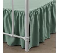 xuan dian Bed Skirt King Size Ruffled Bed Skirts with Split Corners,14 Inch Drop Dust Ruffle Bed Skirt with Platform, King, 14 Inch, Sage Green
