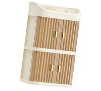 Xuancai 3 Layer Clear Cosmetic Storage Organizers Spacious Desktop Makeup Box Display Box for Bathroom Dresser Counter Large Capacity Storage