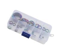 Xuancai 40Pcs Fishing Rod Repair Accessories Colorful Fishing Rod Eye Ceramic Guide Rings 0.18in To 1.17in Diameter Equipment Set