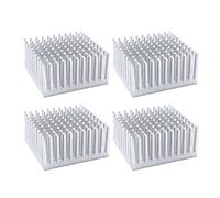 Xuancai 4pcs 40x40x20mm Aluminum Heatsink Radiator Cooler for Electronics LED Chip with Thermal Conductive Double Sided Tape Aluminum Heatsink Large Gpu