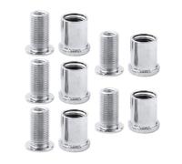 Xuancai 5lots Durability Steel Chainwheel Bolts Nut Economical Chainring Bolts For Double Crankset On Various Bikes Durability Bike Nut