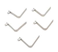 Xuancai 5Pcs Paddle Board Locking Tube Pin Metal Telescopic Spring Clips V Shaped Buckle Easy to Install Kayaks Paddle Clip