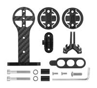 Xuancai Bicycles Handlebars Extended Bracket Carbon Fibers Bicycles Computer Holder Adjustable Camera/Light Extension Bracket