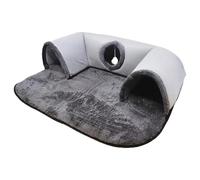 Xuancai Collapsing U Shape Tunnel Cats Play House Polyester Noise Reduce Design Shelter House For Small Living Area Pet Supply Interaction Cats Tunnel