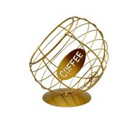 Xuancai Convenient Diagonal Basket Iron Art Coffee Pods Dispenser Espresso Holder For Kitchen Counter Household Accessories Unique Shape Organizer