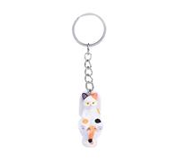 Xuancai Cute Cartoon Toilet Keychain Creative Kitten Pendant Rings Chains For Women Handmade PVC Charm For Keys And Bags Cartoon Keychain Car Keys Phome