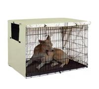 Xuancai Foldable Dog Cage Cover Kennel Protective Cover Cover With Mesh Window Dog Outdoor Activity Travel Gear Resistant Dog Crate Cover